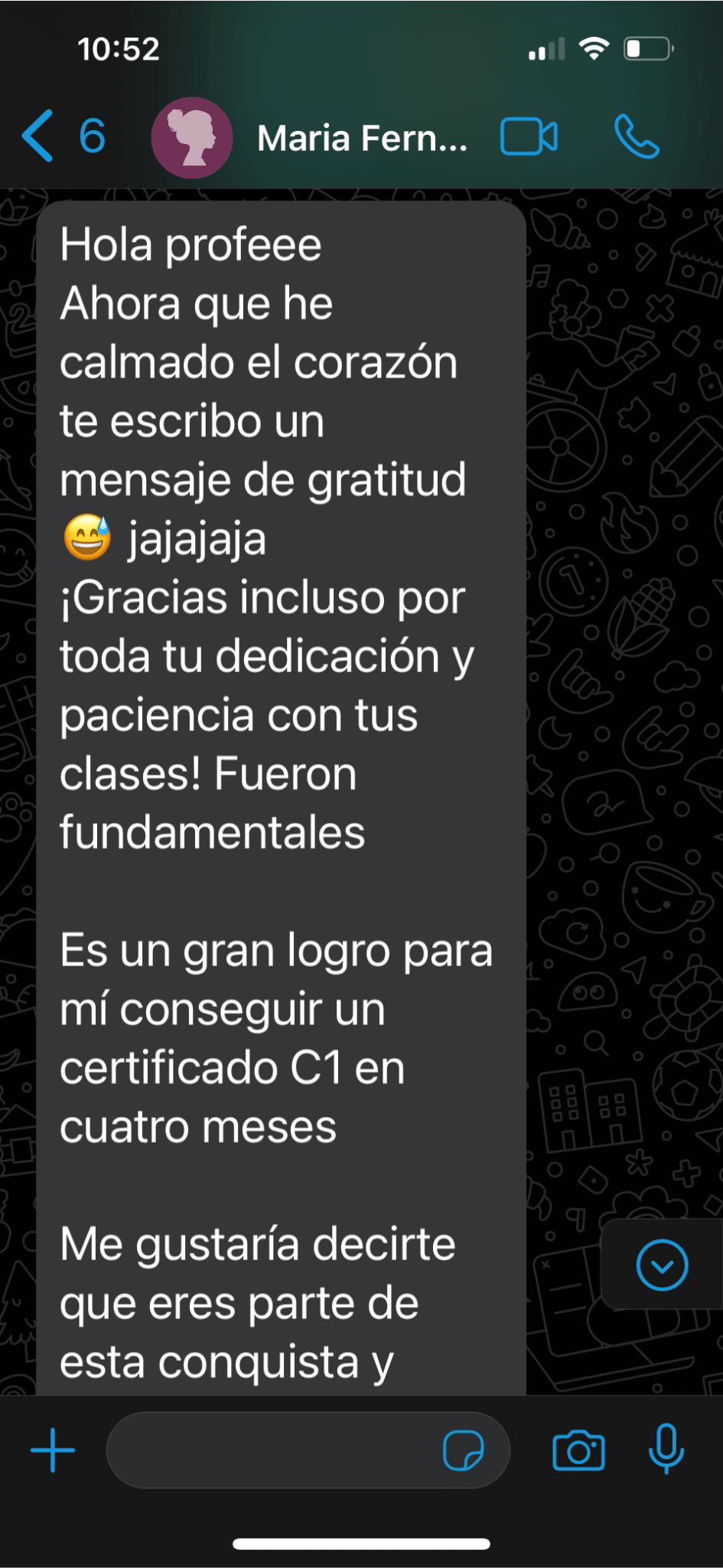 Depoimento de Maria Fernanda
