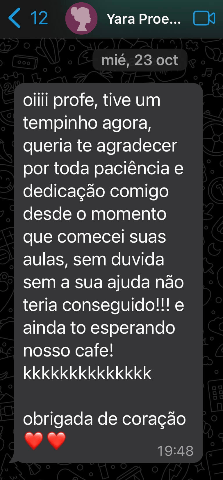 Depoimento de Yara